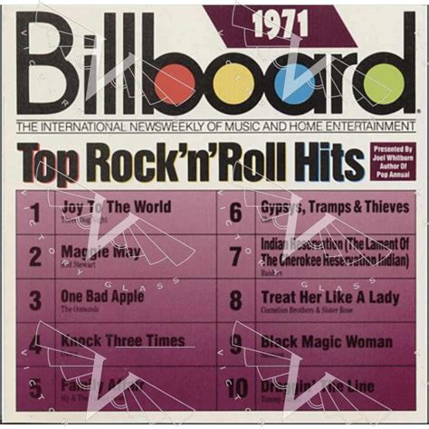 Billboard Top Rock N Roll Hits 1971 CD Victory Glass