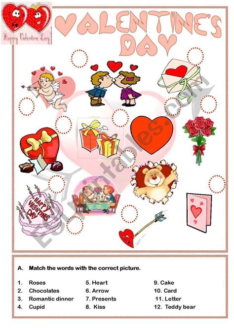 Valentine´s Day Esl Worksheet By Isaserra