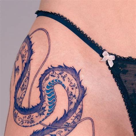 Oozy On Instagram Blue Haku Oozy Oozytattoo Japan Tattoo