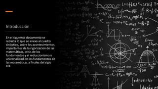 Presentacion Cuadro Sinoptico Epistemologia De Las Matematicas Pptx