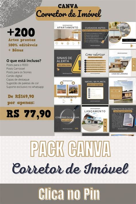 Pack Canva Corretor De Im Veis Corretor De Im Veis Imoveis Na Planta