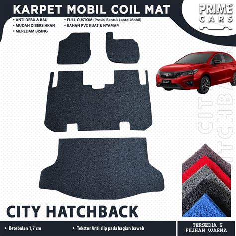 Jual Karpet Mobil Coil Mat CITY Hatchback Full Bagasi 2 Baris