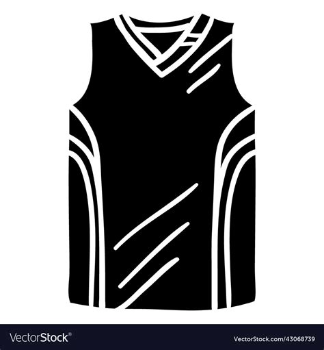 Shirt basketball black Royalty Free Vector Image