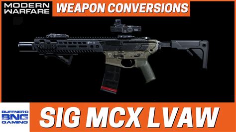 Black Mamba SIG MCX LVAW Weapon Conversion Call Of Duty Modern