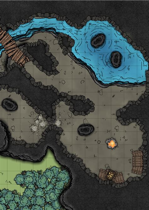 Printable Maps A4 A3 A2 Scale Lmop Cragmaw Hideout And Goblin Ambush R