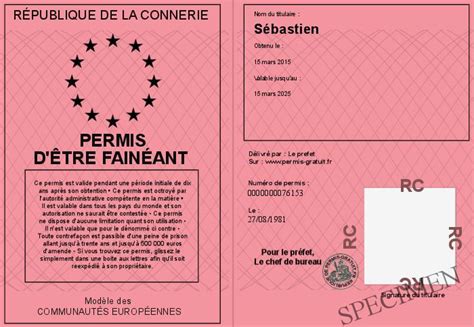 Permis D Etre Faineant