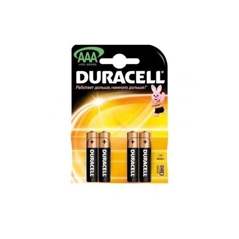 Baterii Alcaline Duracell Basic R3 Aaa 4 Buc Set