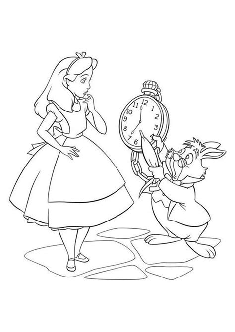 Free Easy To Print Alice In Wonderland Coloring Pages Alice In