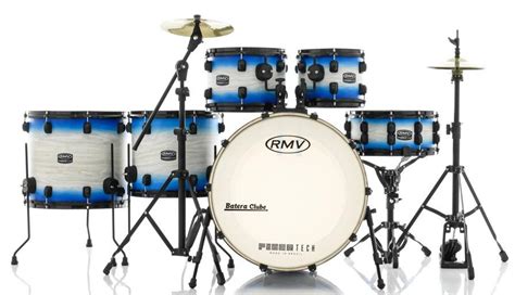 Bateria Rmv Fibertech Blue Wood Burst Pratos E