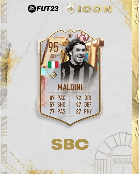 Fifa 23 SBC PAOLO MALDINI Icon Fut Birthday