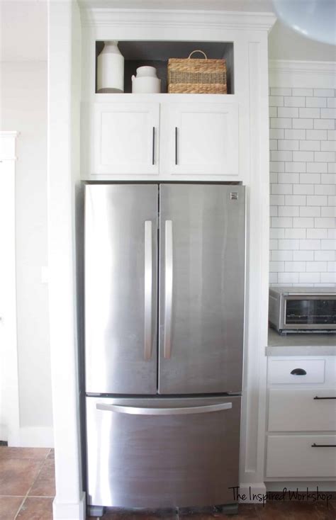 Building A Cabinet Above The Fridge Kitchen Renovation Refrigerator