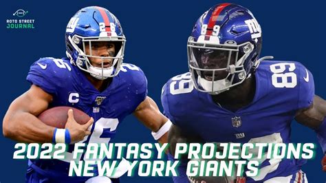 Giants 2022 Fantasy Football Projections Saquon Barkley Kenny