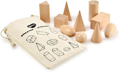 BOHS Geometrische Formen Spiel 3D Formen Miniatur Set Montessori