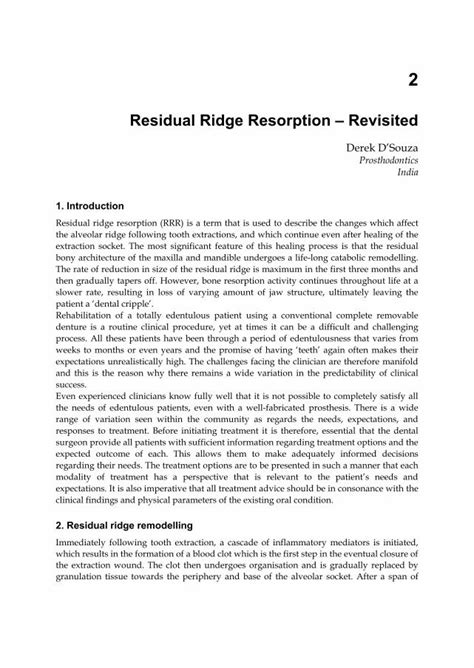 PDF Residual Ridge Resorption Revisited DOKUMEN TIPS