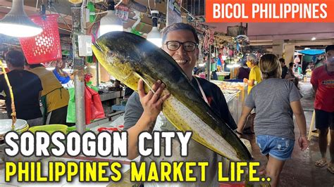 Philippines Market Life In Sorsogon City Lively Food Market