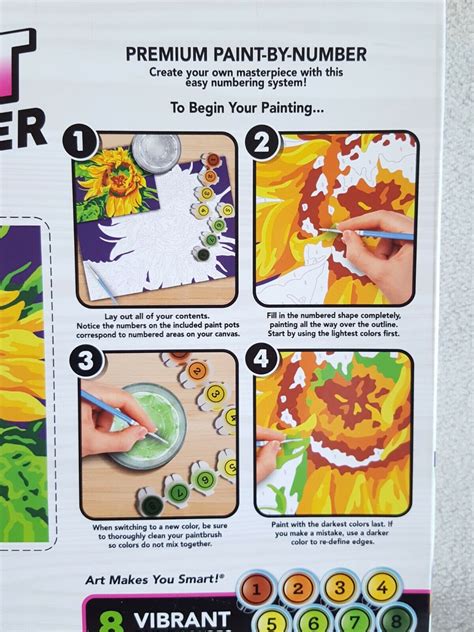 ArtSkills Paint By Number Sunflower Picture Kit For Sale Online EBay