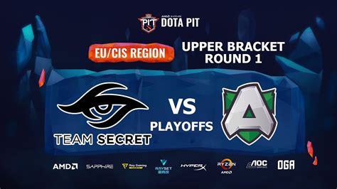 SECRET Vs ALLIANCE PLAYOFFS UPPER BRACKET Round 1 OGA DOTA PIT