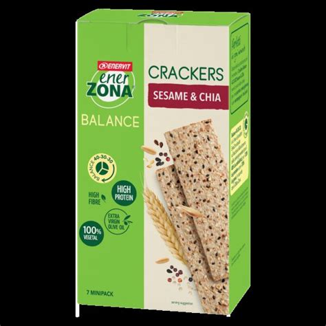 Enerzona Crackers Sesame Chia Fs X G Soledor