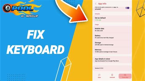 How To Fix Keyboard On 8 Ball Pool App Youtube