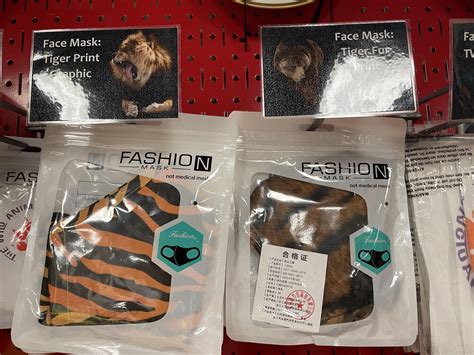 Tiger print mask *shows a bear* : r/CrappyDesign