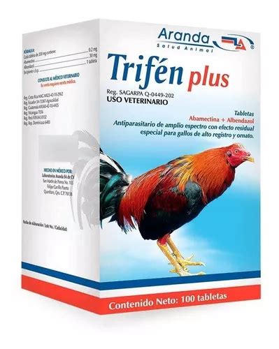 Trifen 100 Tabletas Desparasitante Gallos Aves De Ornato En Venta