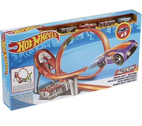 Hot Wheels FCF18 Power Shift Raceway Track Set Hobbies Toys Toys