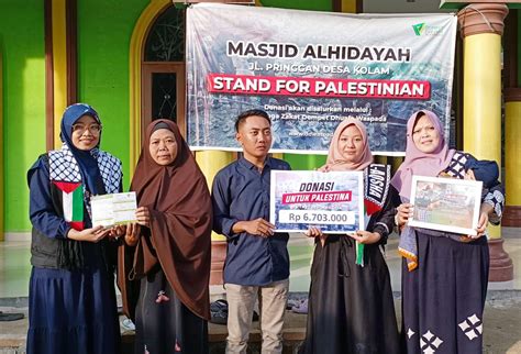 Jamaah Masjid Al Hidayah Desa Kolam Salurkan Donasi Palestina WASPADA