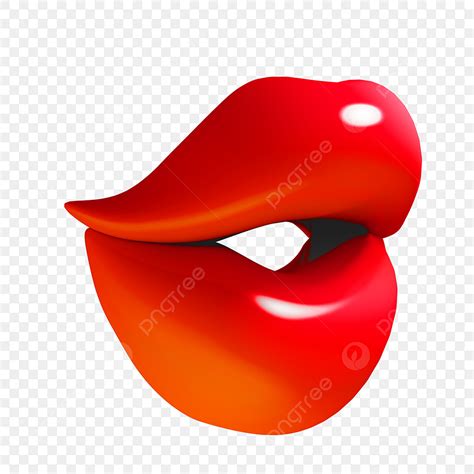 Big Red Lips Clipart Vector 3d Red Lips Lips Illustration Lips