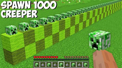 You CAN SPAWN 1000 CREEPERS AT ONCE In Minecraft HOW TO SUMMON