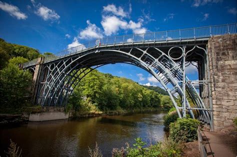 Iron Bridge Construction Of The Famous Shropshire Bridge