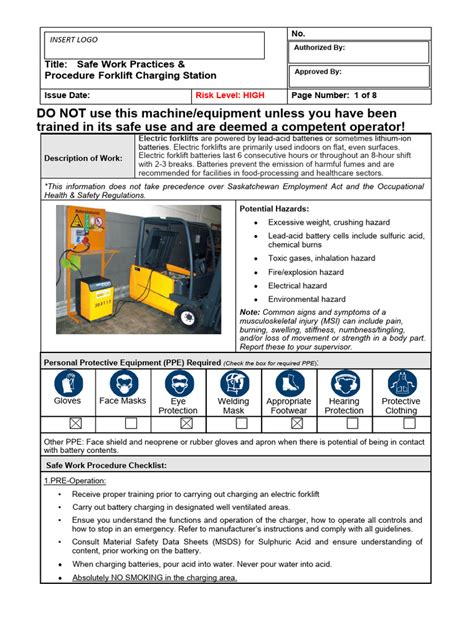 Forklift Battery Charging Station | PDF | Rechargeable Battery | Battery Charger