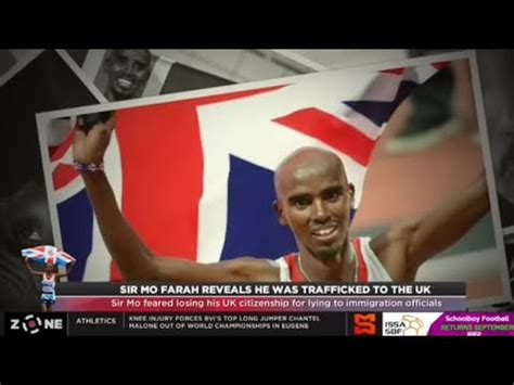 Sir Mo Farah Reveals He Was Trafficked To The UK Feared Losing