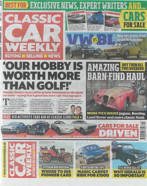 Classic Car Weekly Magazine Subscription