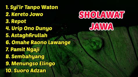 Musik Penyemangat Pagi Sholawat Jawa Jaman Dulu Full Album Paling