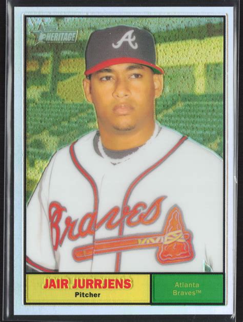 Topps Heritage Jair Jurrjens Chrome Refractor C Ebay