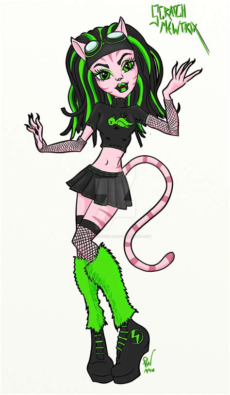 Monster High Oc Cat Scratch Mewtrix By Paulthedoodlebug On Deviantart