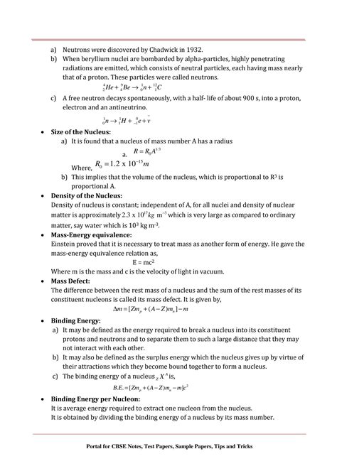 Solution Physics Notes Ch Nuclei Studypool