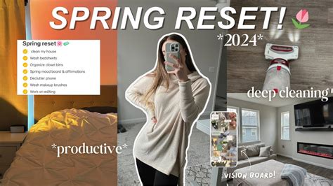 SPRING RESET Deep Cleaning Vision Board Closet Organization