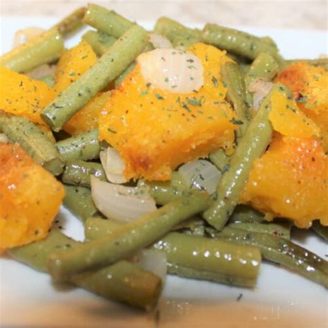 Roasted Butternut Squash And Green Beans Mysty Pfeffer