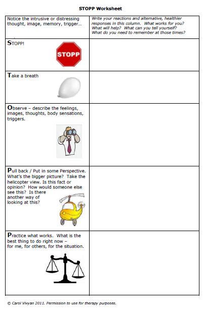 Free Printable Adhd Therapy Worksheets