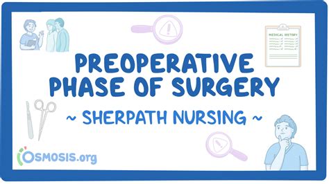 Preoperative Phase Of Surgery Video Causes Meaning Osmosis