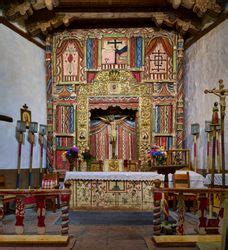 Interior View Of El Santuario De Chimayó A Roman Catholic Church In