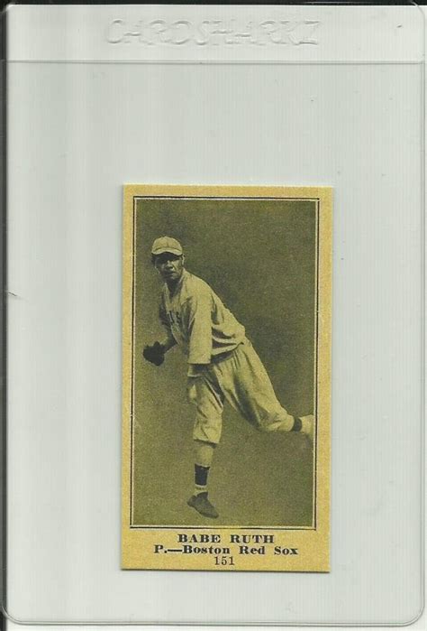 Babe Ruth Sporting News Baseball Reprint Rc Rookie Card Etsy