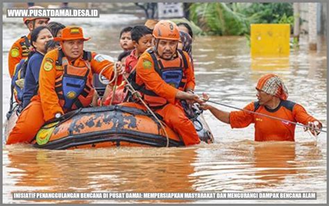 Inisiatif Penanggulangan Bencana Di Pusat Damai Mempersiapkan