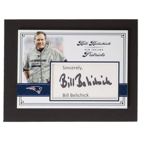 Bill Belichick Signed Custom Trading Card (Beckett) | Pristine Auction