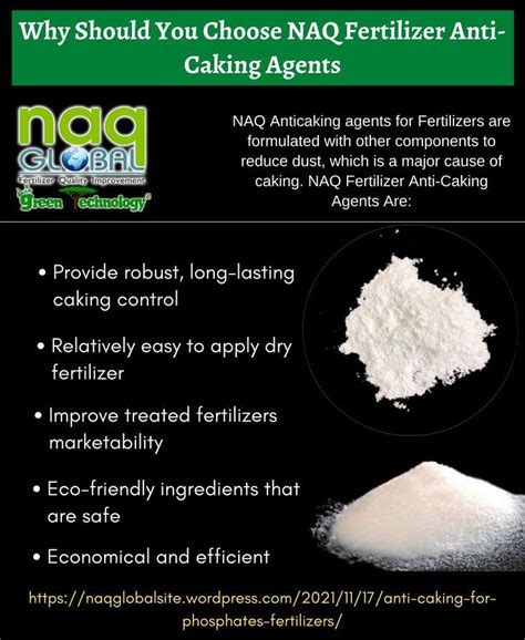 Explain The Uses Of Anti Caking For Phosphates And Fertilizers