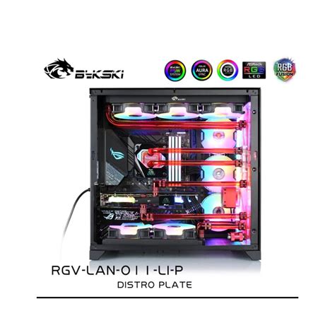 Bykski Lian Li Dynamic O11 Front Distro Plate RGV LAN 011 LI P