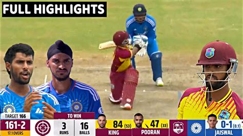 India Vs West Indies 5th T20 Full Match Highlights Ind Vs Wi 5th T20 2023 Full Highlights Youtube