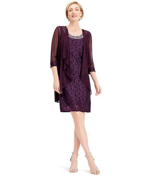 R And M Richards Embellished Lace Sheath Dress And Jacket And Reviews