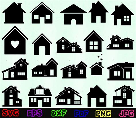 House Svg Building Svg Home Svg House Silhouette House Etsy In 2021